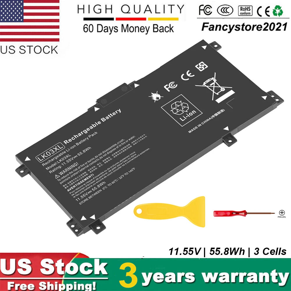 ? Battery For HP ENVY X360 LK03XL 17-AE 17-CE 15-BP 15-BQ 916368-541 916814-855