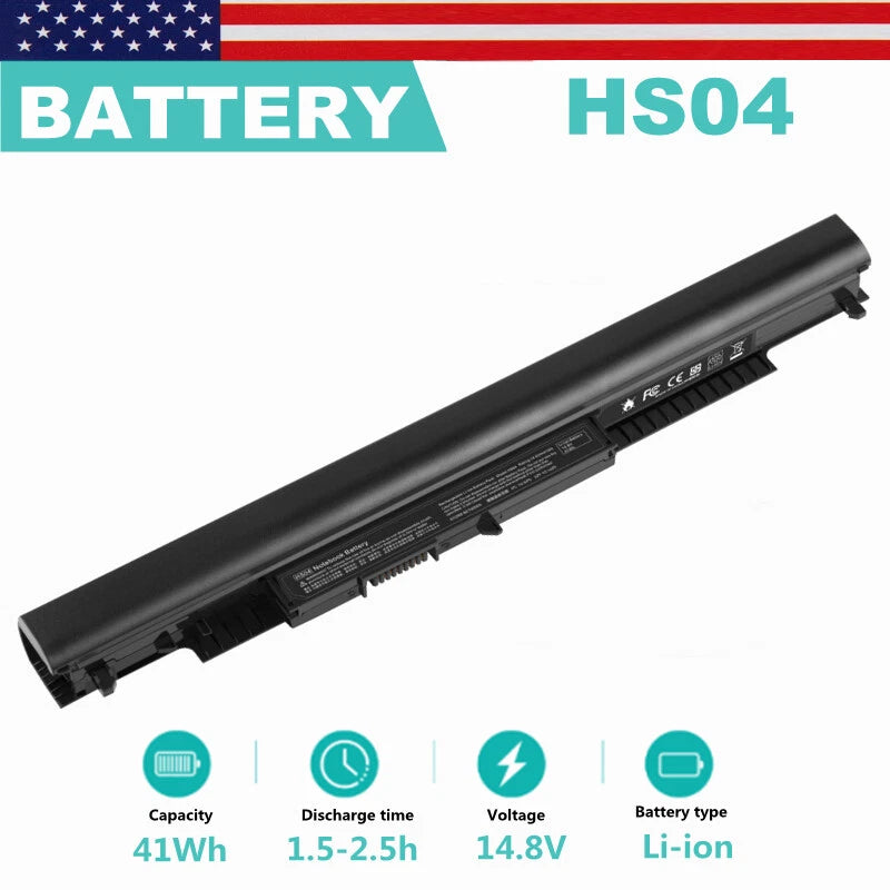 HS04 HS03 Battery For HP 807956-001 807957-001 807612-421 HSTNN-LB6U 41Wh 14.8V