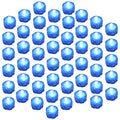 50 Pack Blue Submersible Waterproof Underwater Battery LED Tea Light Wedding