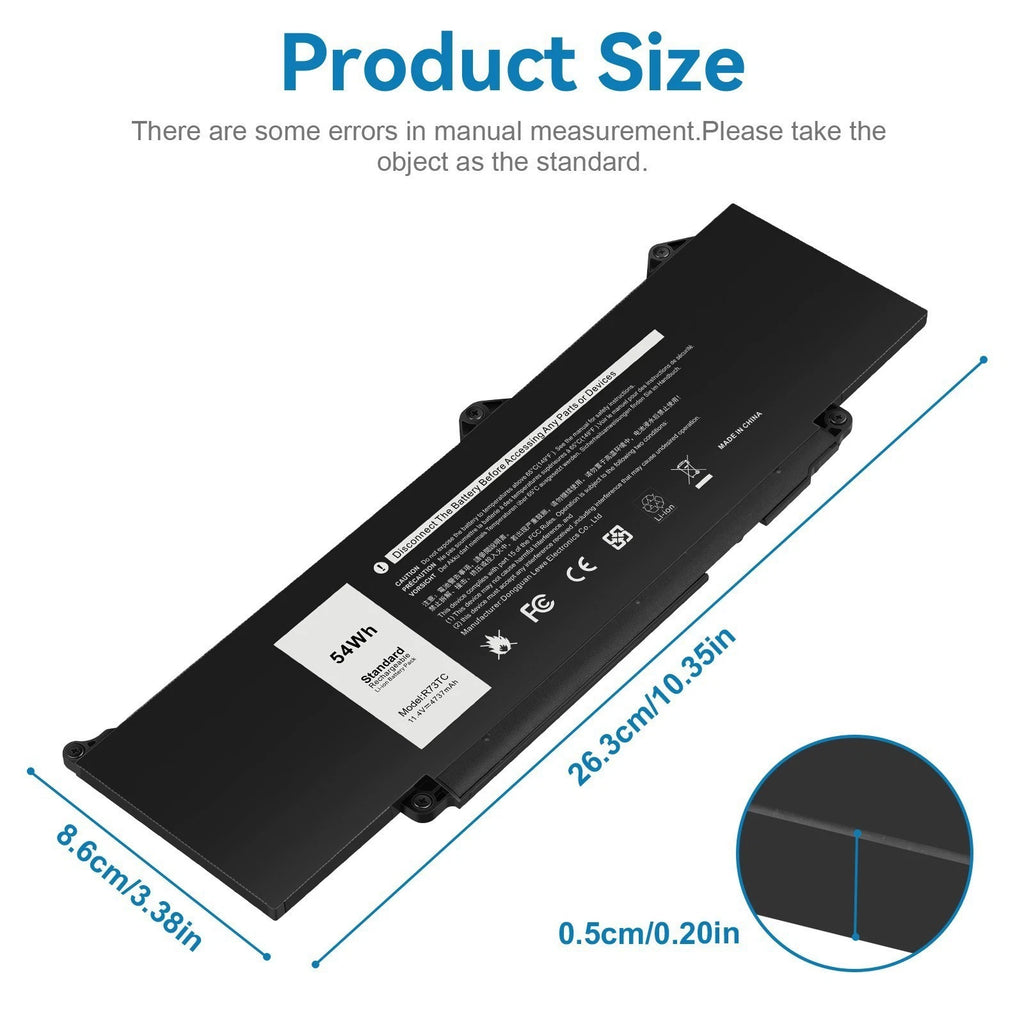 ??LOT OF R73TC Battery For Dell Latitude 3340 3440 3480 3540 3580 5340 5540 54WH
