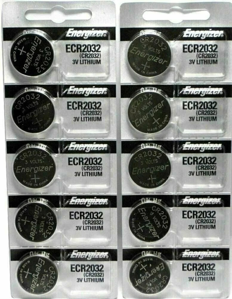 Lot of 2 PC ENERGIZER CR2032 WATCH BATTERIES 3V LITHIUM CR 2032 DL2032 BR2032