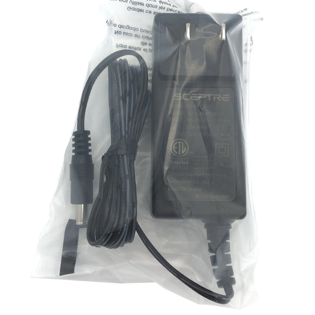 NEW Original Sceptre 12V 2.5A AC Power Adapter AD40AUH120250 Charger