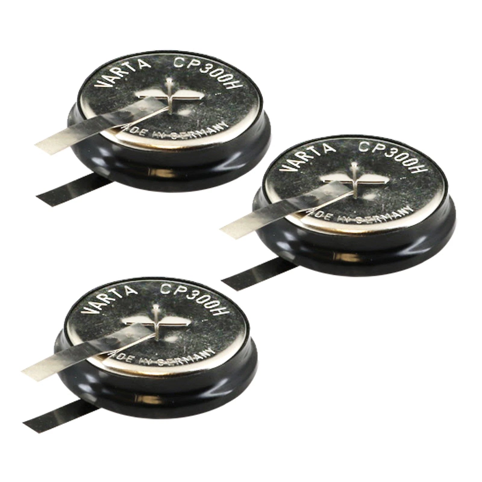 3x 1/CP300H-TABS 1.2V 300mAh NiMH Battery w/TABS For Portable Lighting, Scanner