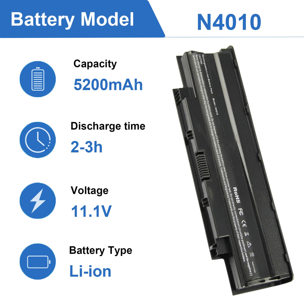 J1KND Battery for Dell Inspiron N4110 N4010 N5010 N5110 N7110 M5010 M3010 N7010D