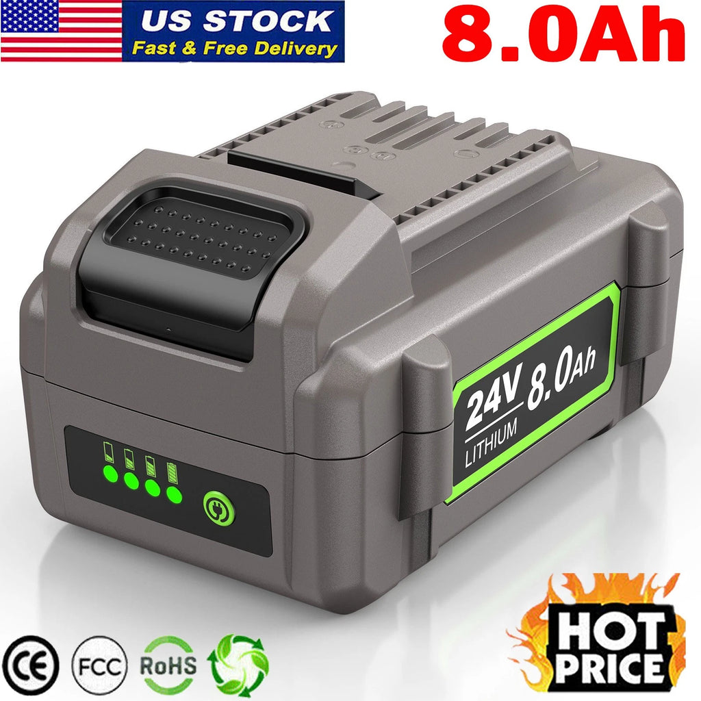 8.0Ah 24V Battery for FLEX 24Volt FX0221-1 FX0411 Replacement Li-Ion Battery US