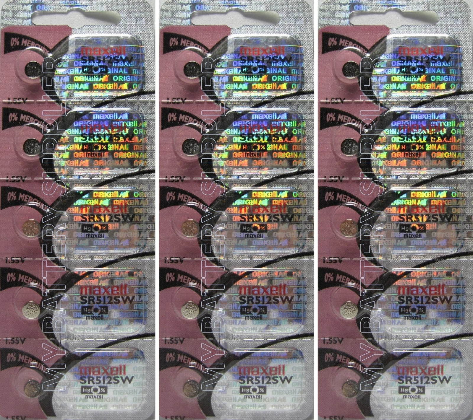 15 Maxell Silver Oxide 335 Batteries