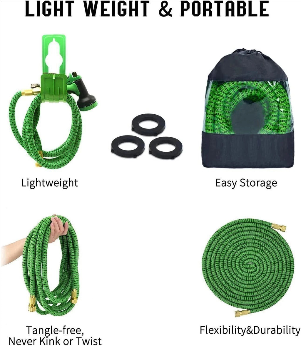 5X Stronger Deluxe Expandable Flexible Garden Hose Water Hose (50ft,100ft,150ft)