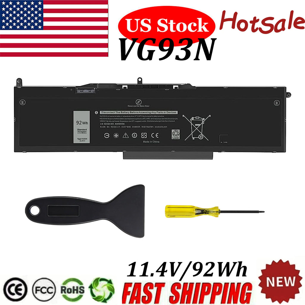 92Wh Battery VG93N for Dell Latitude 5580 5591 Precision 3520 3530 M3520 M3530