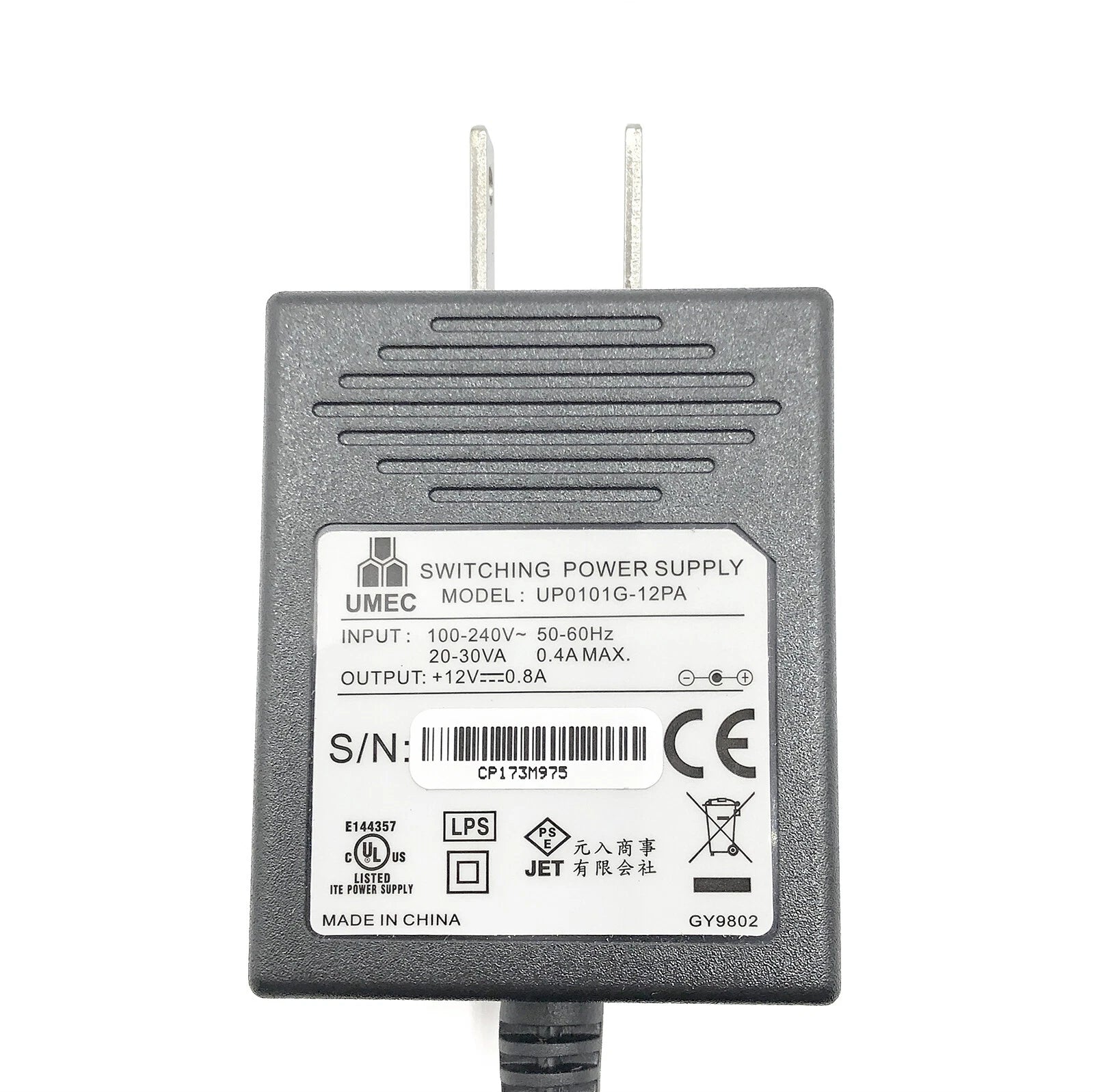 NEW Genuine Umec 12V AC Adapter for Adam Equip GBK GBC CBK CBC LBK CPWplus Scale