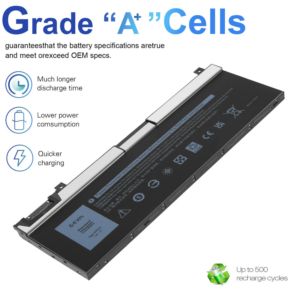 5TF10 Battery For Dell Precision 7540 7530 7730 7740 0RY3F9 05TF10 7M0T6 GHXKY
