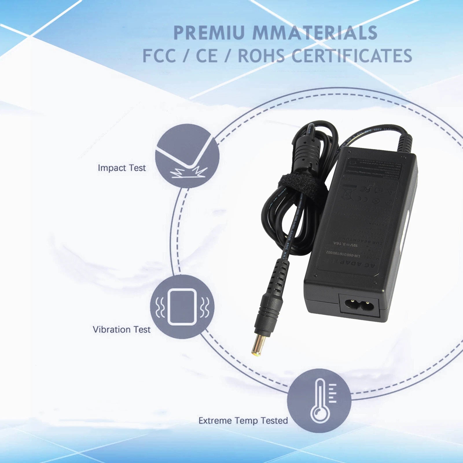 12V 60W AC Adapter Power For Samsung ATIV Book 4 NP470R5E-K01UB NP470R5E-K02UB