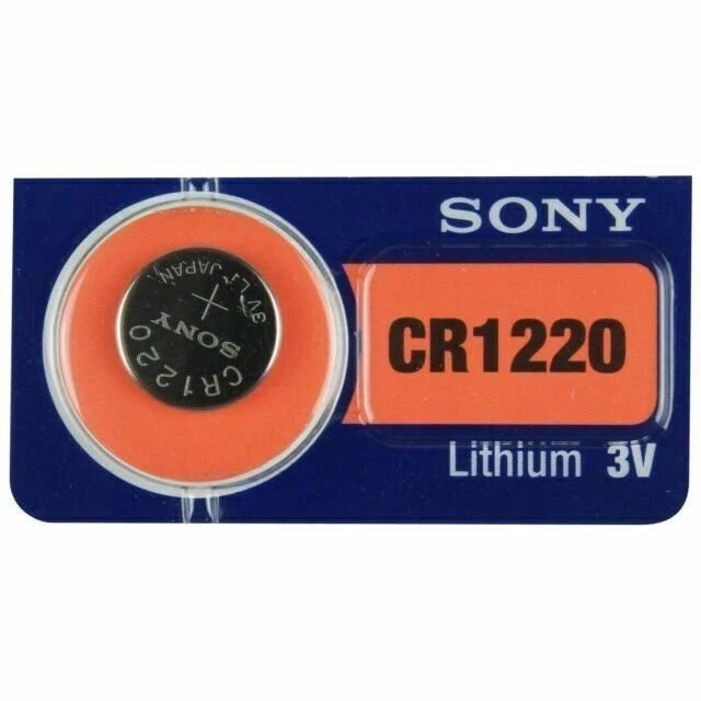 CR 1220 SONY LITHIUM BATTERIES (2 piece) 3V Watch New Authorized Seller