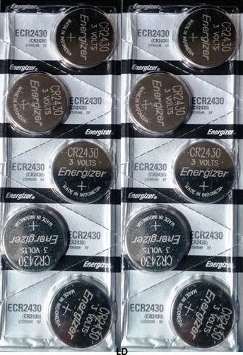 Energizer ECR2430 CR 2430 (2 piece) Lithium 3V Battery New Authorized Seller