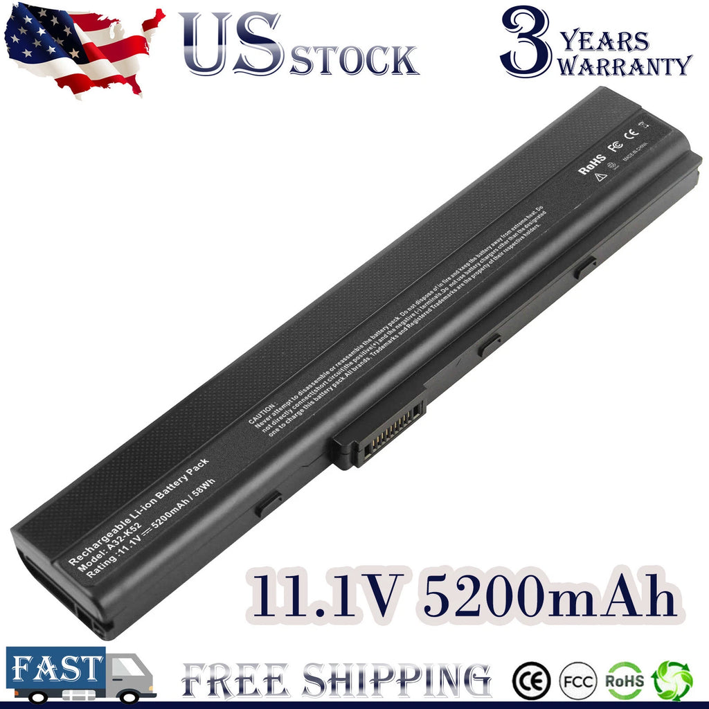 A42-K52 Laptop Battery For Asus A42J K52 K52F K52J K52JB K52JC K52JE K52JK K52JR