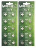 20 Pk AG3 LR41 392 392A SR736 LR736 Alkaline Button Cell Battery