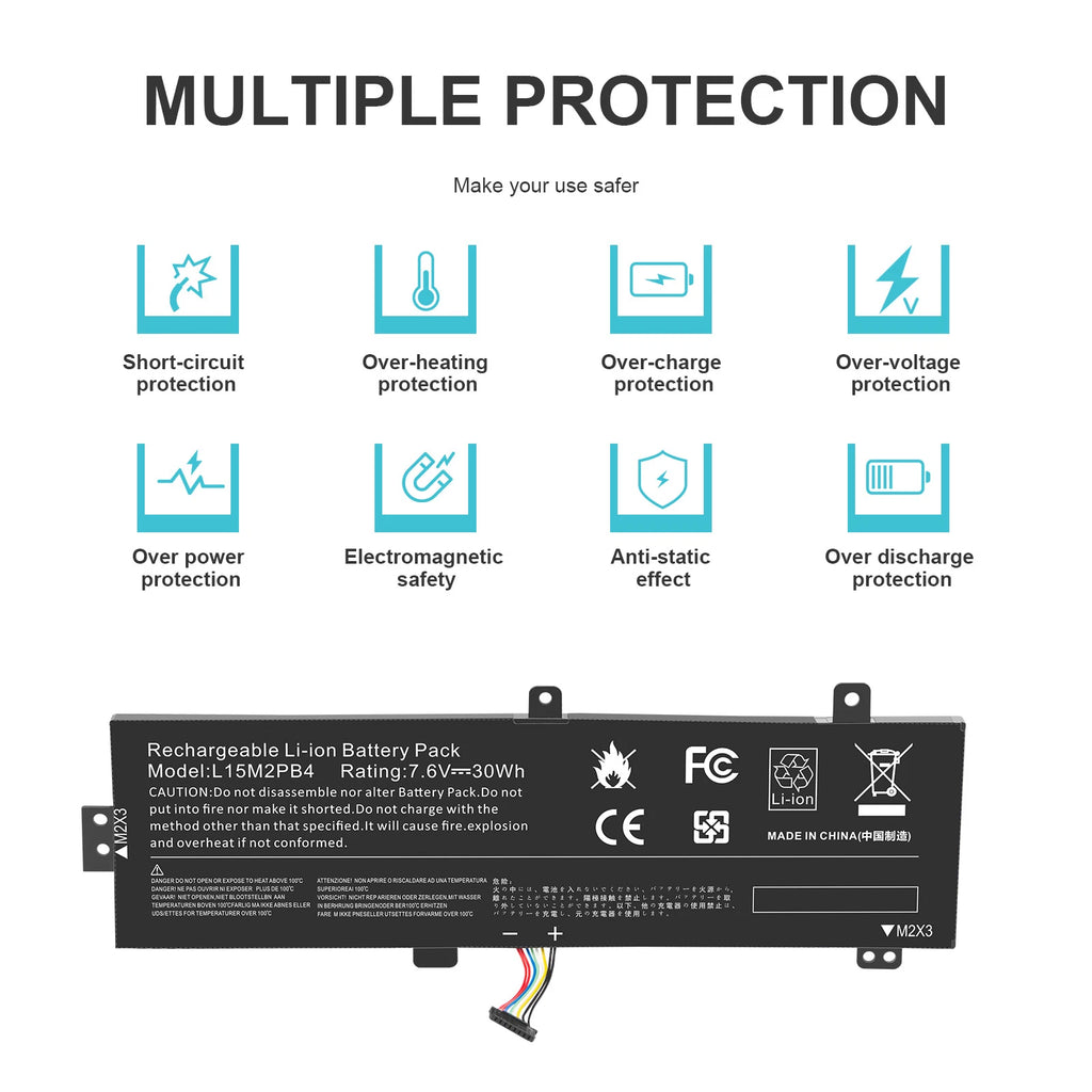 ?Laptop Battery for Lenovo IdeaPad 310-15ABR 15ISK 15IAP 15IKB L15L2PB4 L15M2PB5