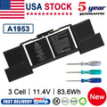 A1990 A1953 Battery For MacBook Pro 15" Touch Bar EMC 3215 3359 Mid 2018 2019
