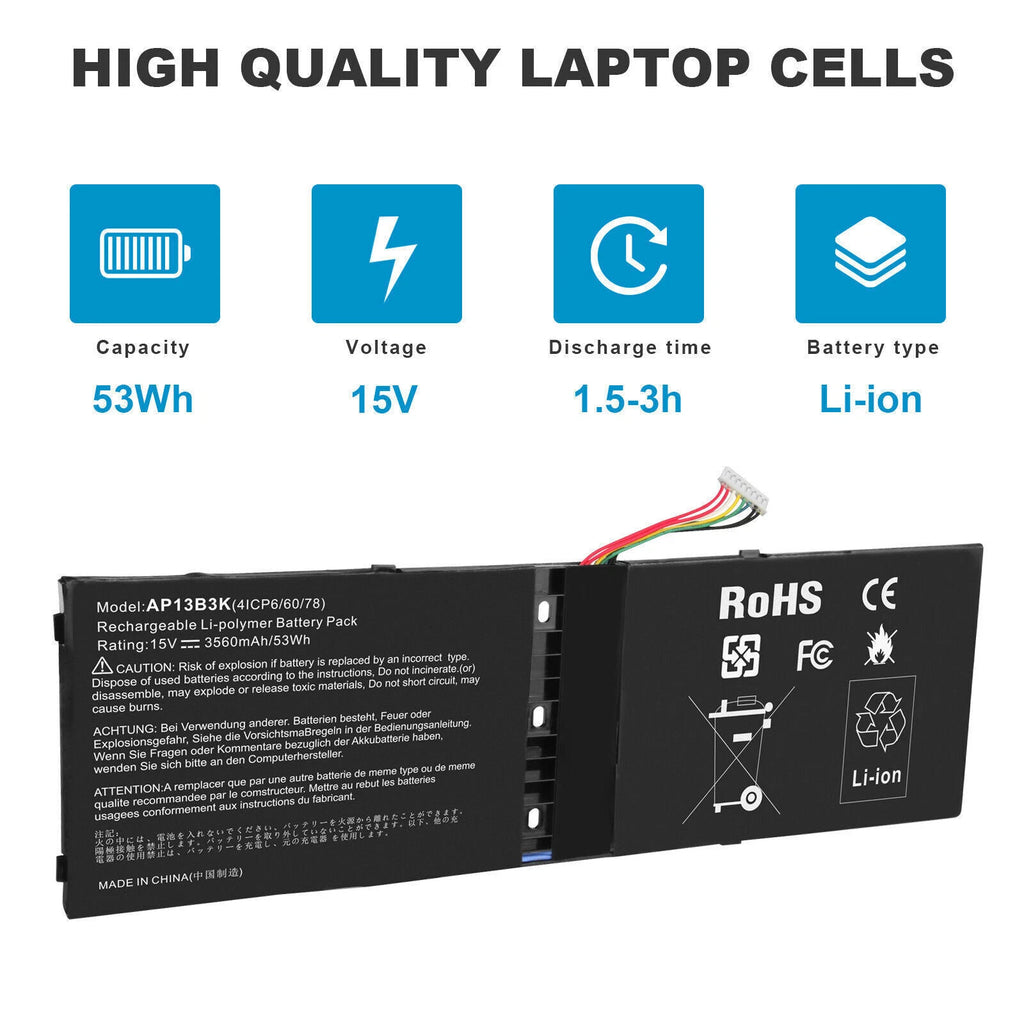 AP13B3K AP13B8K Battery for Acer Aspire R7-571 R7-571G R7-572 R7-572G V5-552G