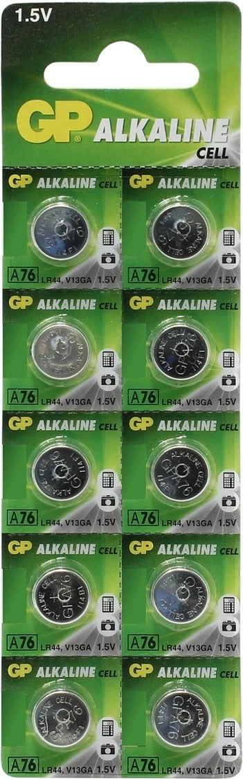 10 New GP LR44 AG13 A76 V13GA 357 1.5V Alkaline Batteries (USA Seller) Exp 2020