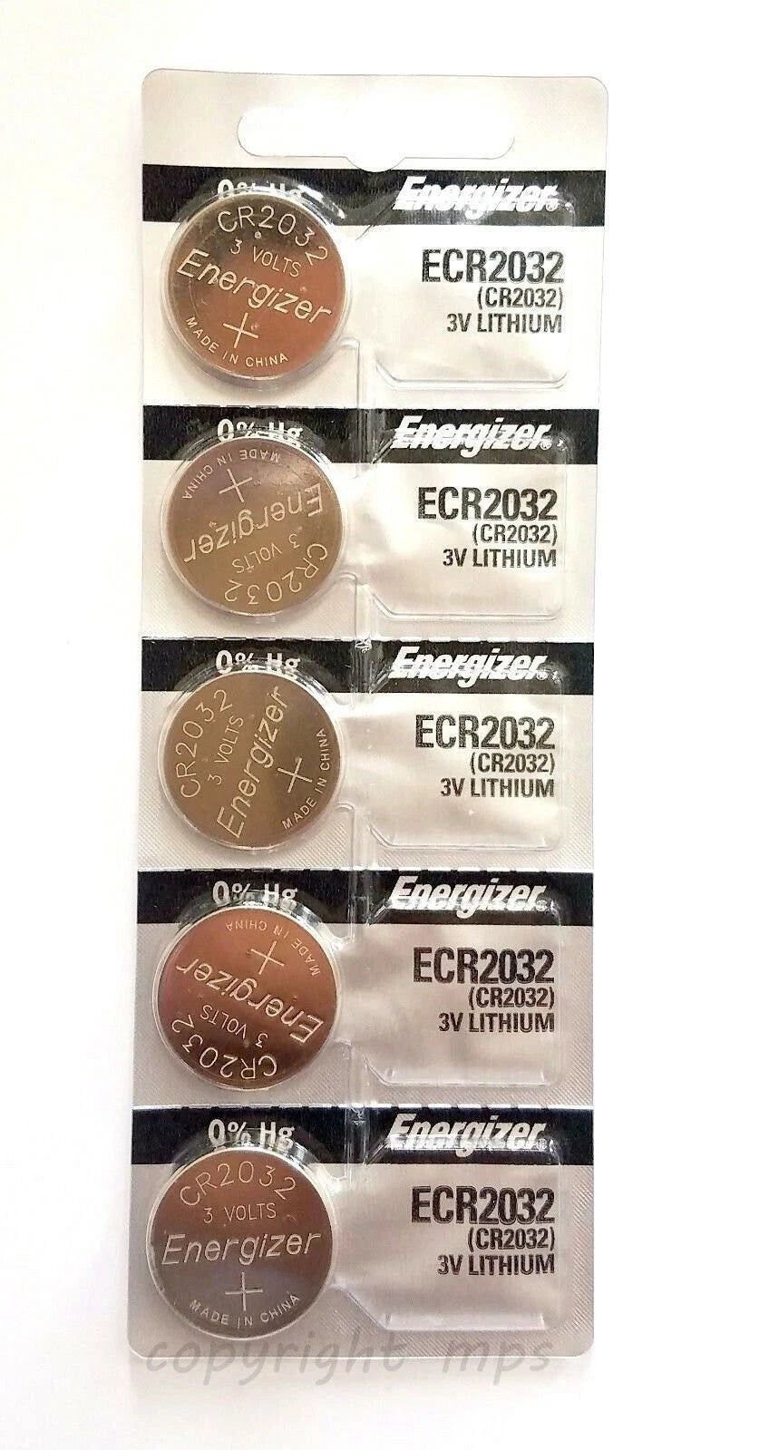 10 FRESH Genuine Energizer CR2032 ECR2032 3V Coin Button Batteries