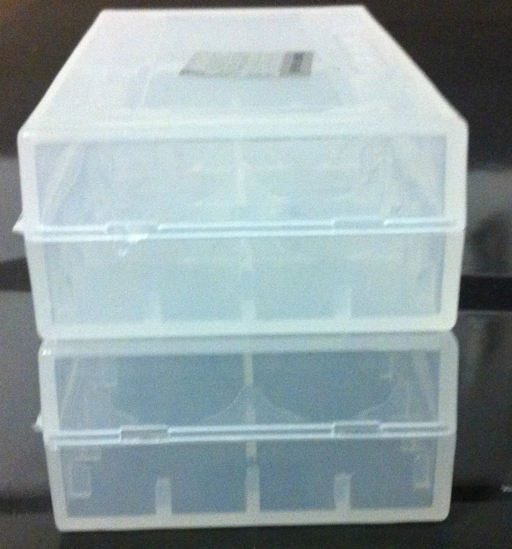 Brand New "2" Plastic Storage Case Holder Boxes for 17650, 18500, 18650 Battery