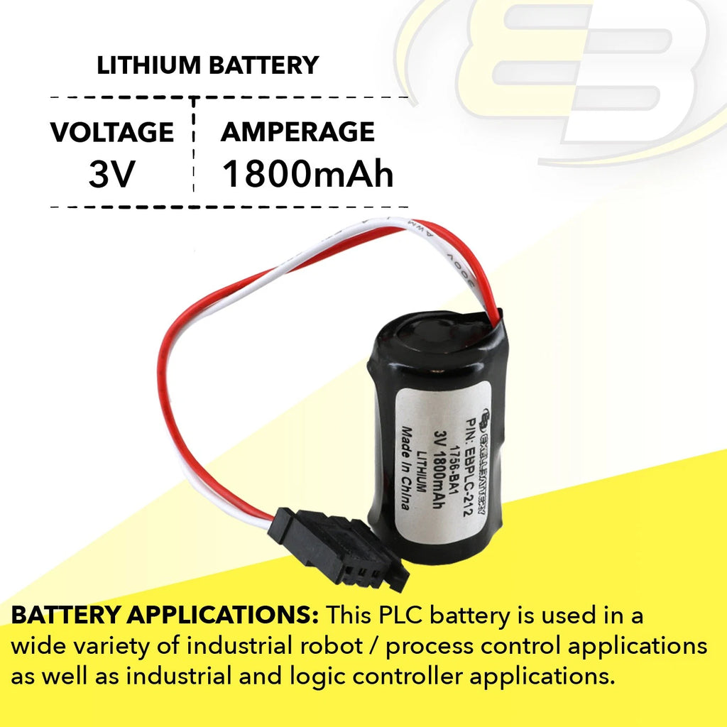 PLC Energy+ Allen Bradley Compatible With Battery for 1756-BA1 1756-L1