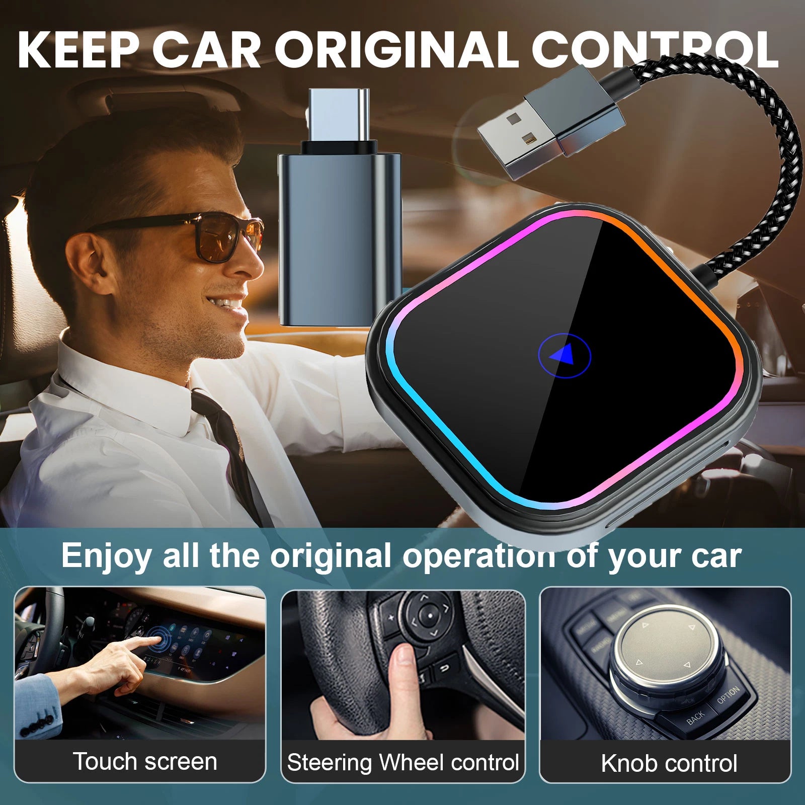 Wireless CarPlay Adapter Converts Factory Wired CarPlay to Wireless CarPlay