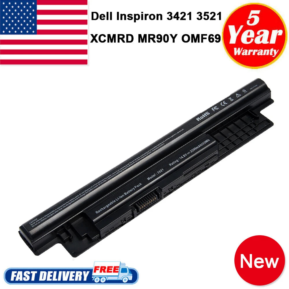 14.8V 40WH XCMRD Battery For Dell Inspiron 15R-5521 15 3521 14 N3421 5421 PC TOP