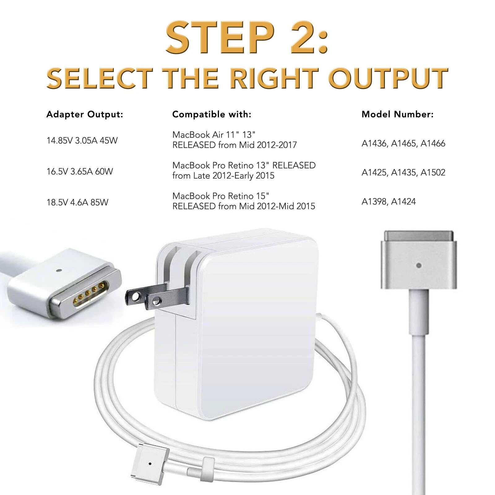 45W Power Adapter Charger for Apple Macbook Air 11" 13" 2012 2013 2014 2015 2017