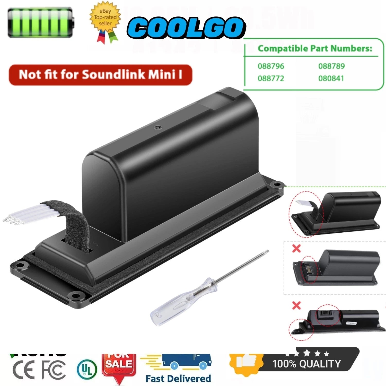 17Wh 088789 088796 088772 Battery For Bose Soundlink Mini 2 II Speaker