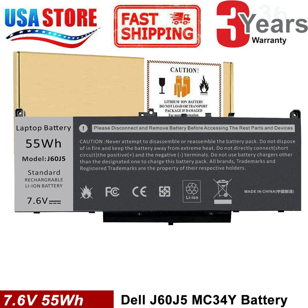 E7470 E7270 J60J5 Battery for Dell Latitude E7470 E7270 7470 7270 Laptop