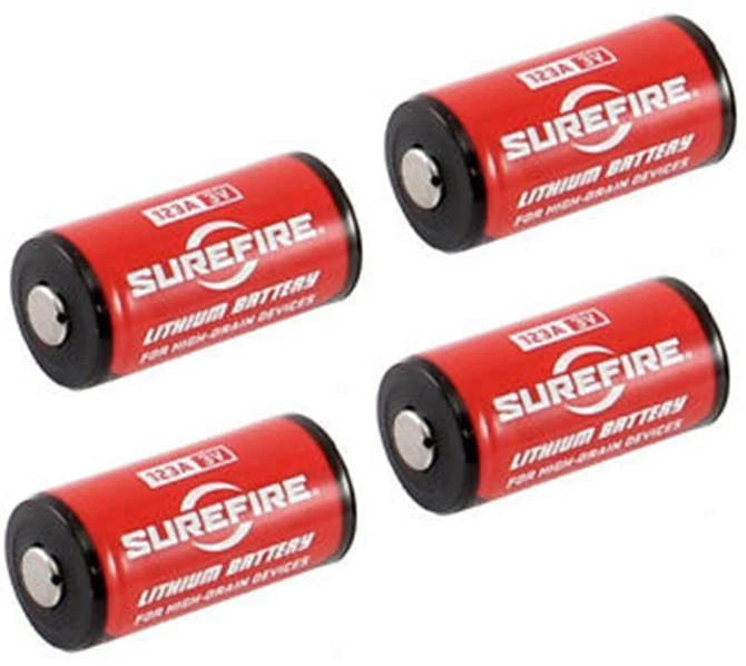 SureFire 123 cr123 CR123A SF123A 3-Volt Lithium Battery (4-pack)