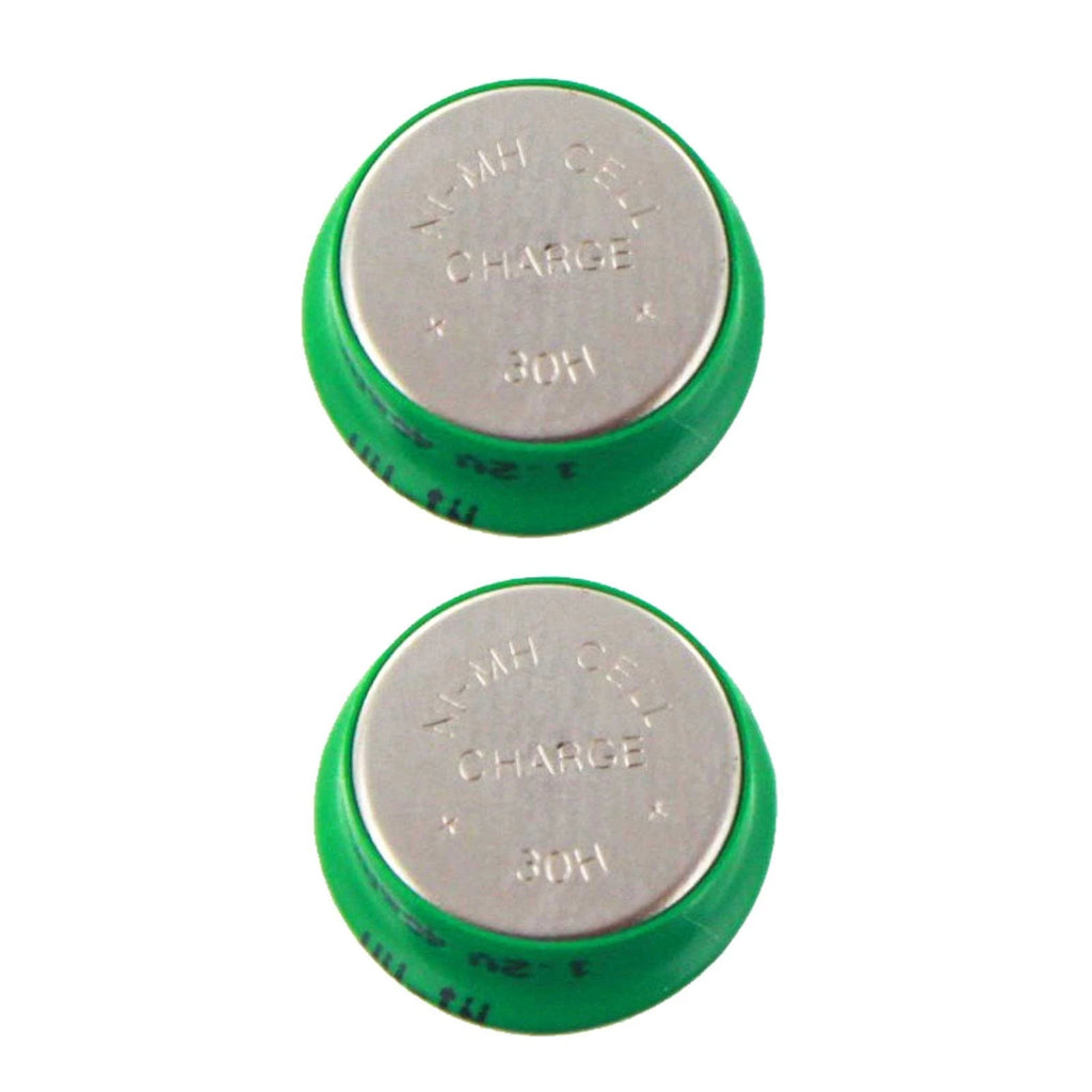 2x 1.2V 40mAh NiMH Flat Top Batteries for Data Loggers, Portable Monitors