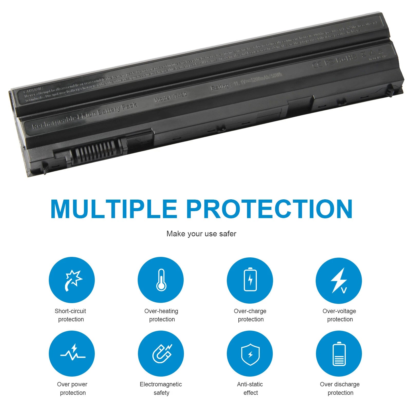 6/9 Cell Battery for Dell Latitude NHXVW E5420 E5430 E5520 E5530 E6420 E6430 US