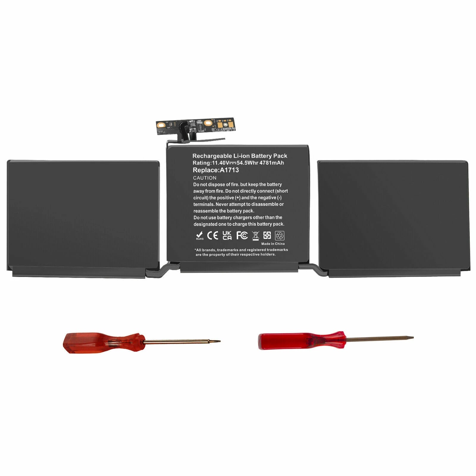 Laptop Battery for MacBook Pro 13"A1708 Late 2016 Mid 2017 A1713 battery + Tools
