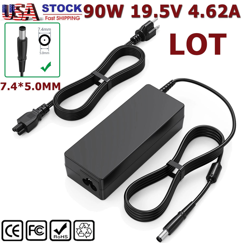 LOT 19.5V 90W AC Adapter Charger for Dell Dell Latitude Inspiron XPS 7.4*5.0mm