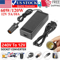 Power Converter AC 240V to DC 12V 5A/10A Socket Adapter Car Cigarette Lighter US
