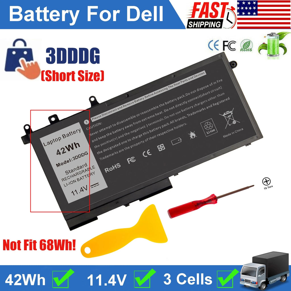 ?3DDDG Battery For Dell Precision M3520 M3530 Latitude E5480 E5490 E5580 E5590