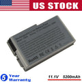 Battery for Dell Latitude D520 D500 D600 D610 C1295 11.1V 6 Cell 5200mAh/Charge