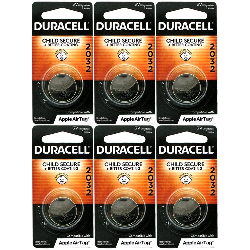 Duracell 2032 Lithium Button Cell Battery 6 Pack