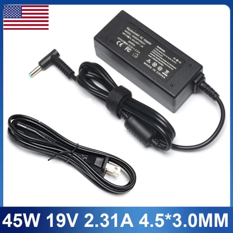 45W 19.5V 2.31A Power Adapter for HP Laptop Charger Pavilion x360 15-f272wm