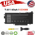 ?LOT 10x K5XWW Battery 60Wh For Dell Latitude 5289 7389 7390 2in1 71TG4 P29S US