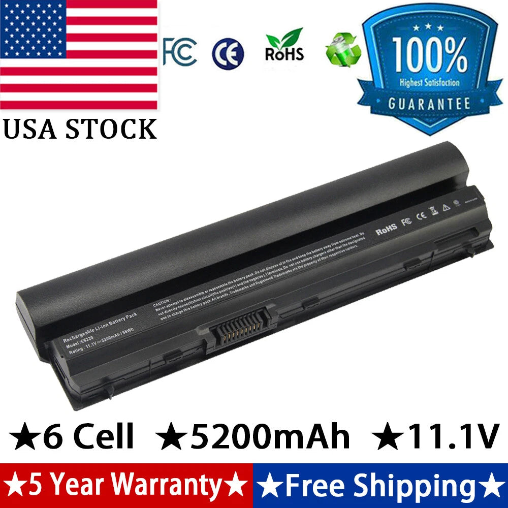 For Dell Latitude E6220 E6320 E6330 58Wh 6-Cell Laptop Battery RFJMW FRROG Y61CV