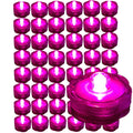 48 Pack PINK Submersible Waterproof Underwater Battery LED Tea Light~Wedding