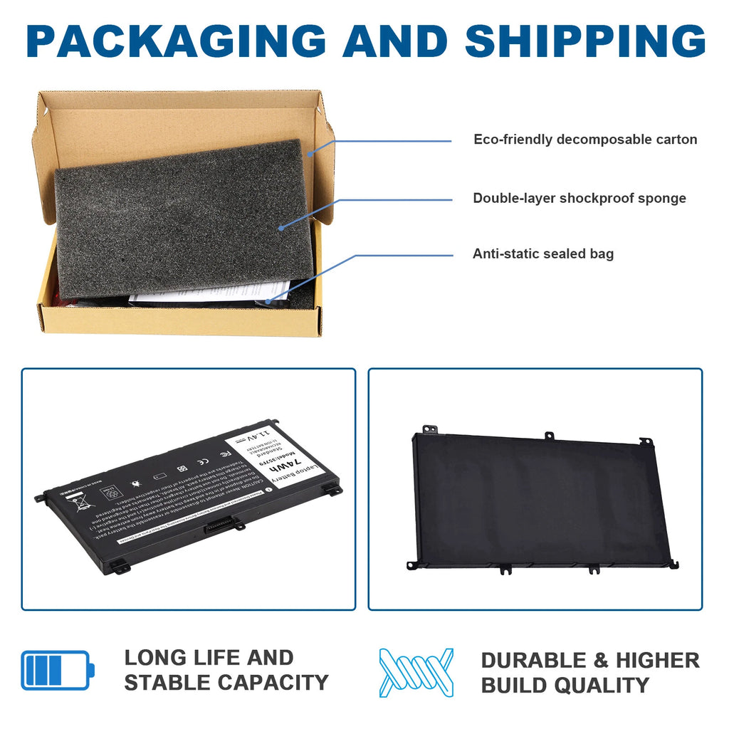 Battery 357F9 For Dell Inspiron 15 5576 5577 7566 7567 7557 7559 Type 0GFJ6 74Wh