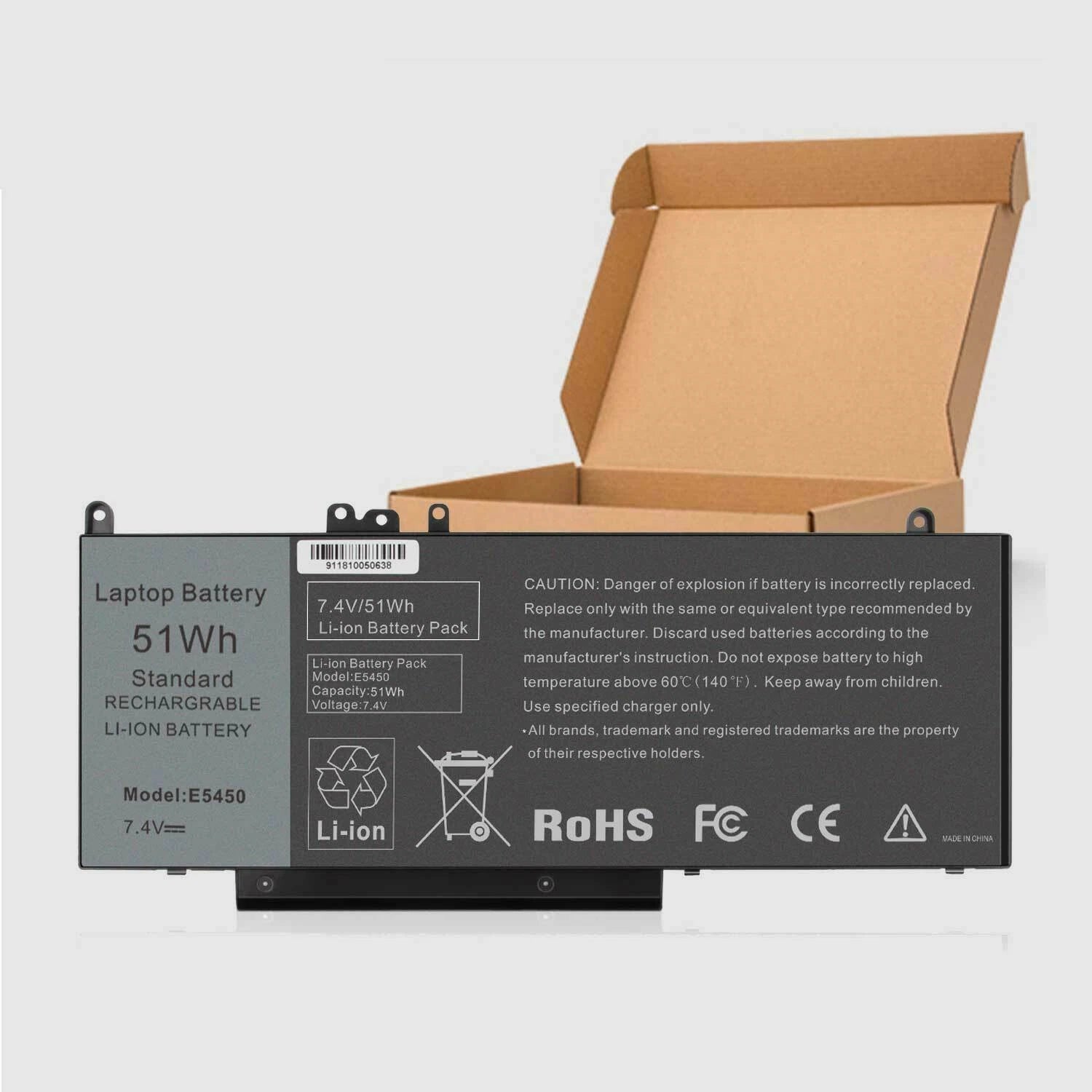 ?Lot 10x Battery for Dell Latitude E5450 E5550 15.6" WYJC2 8V5GX G5M10 7.4V 51Wh