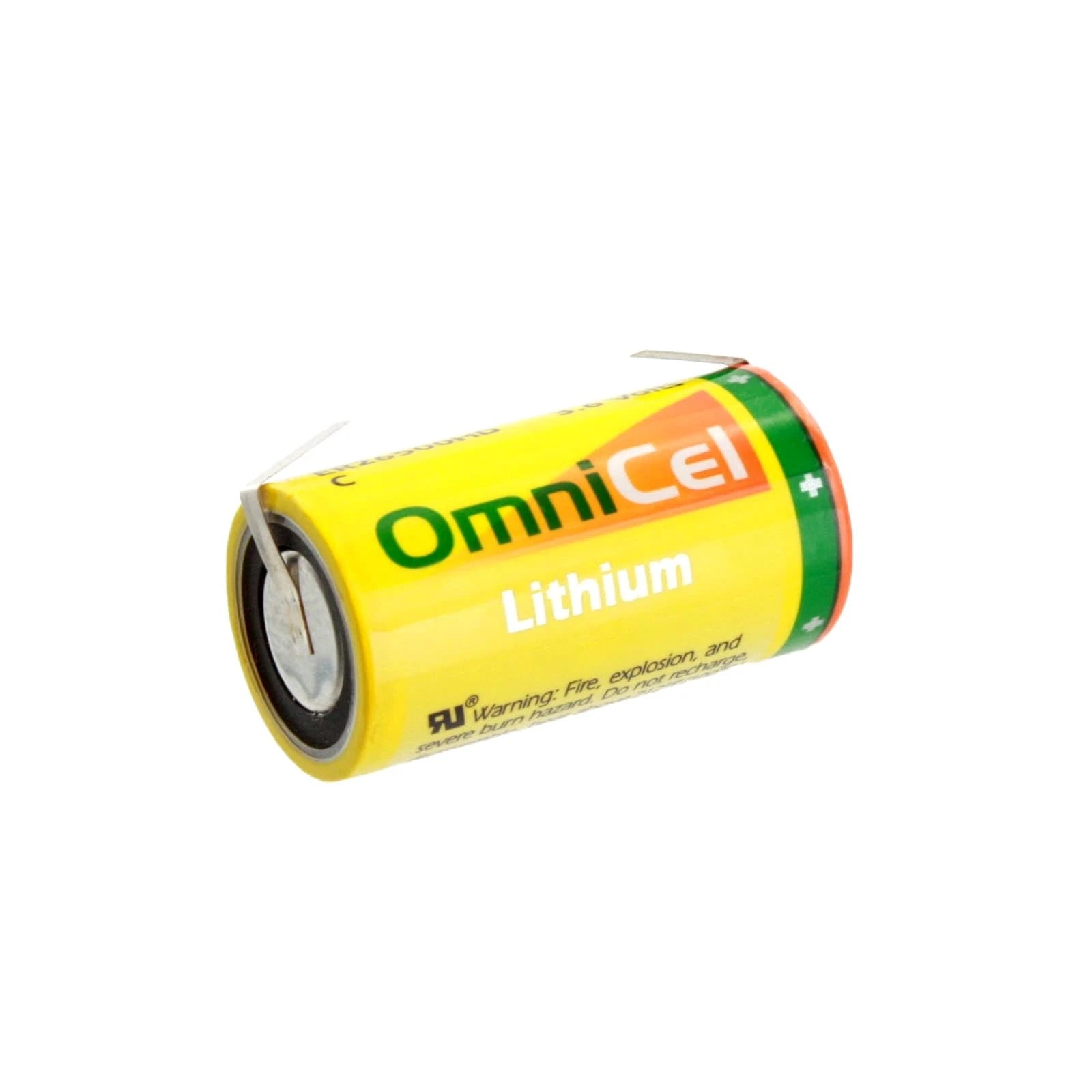 2x OmniCel ER26500HD 3.6V 6.5Ah Sz C Lithium Battery Tabs Sensors Detectors