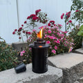 Set of 4 Outdoor Patio Torch Fuel Canister Tabletop Lanterns Clean-Burning 12 oz