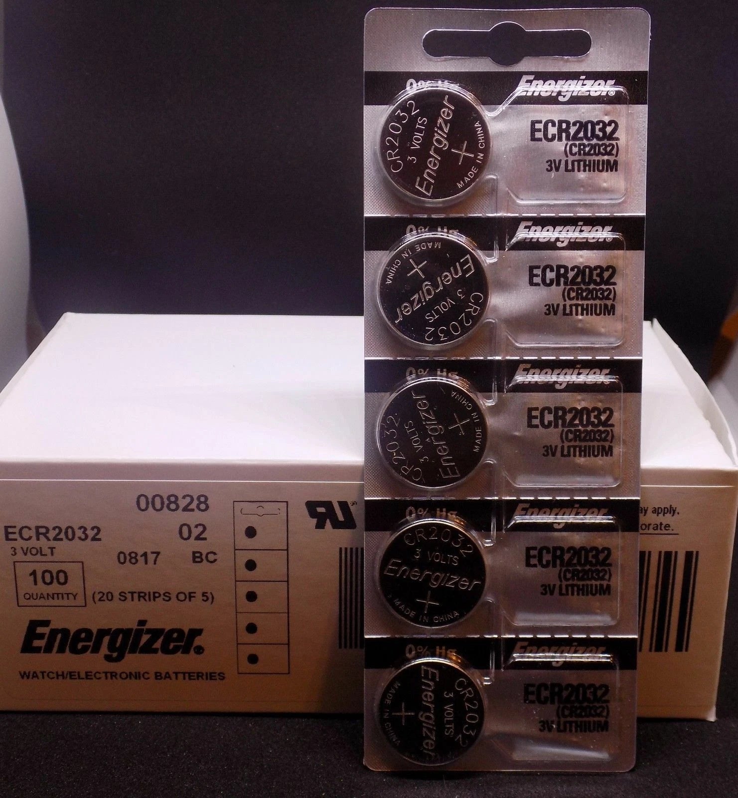 Lot of 5 Energizer ECR2032 Genuine Fresh Date CR2032 2032 Lithium 3V Batteries