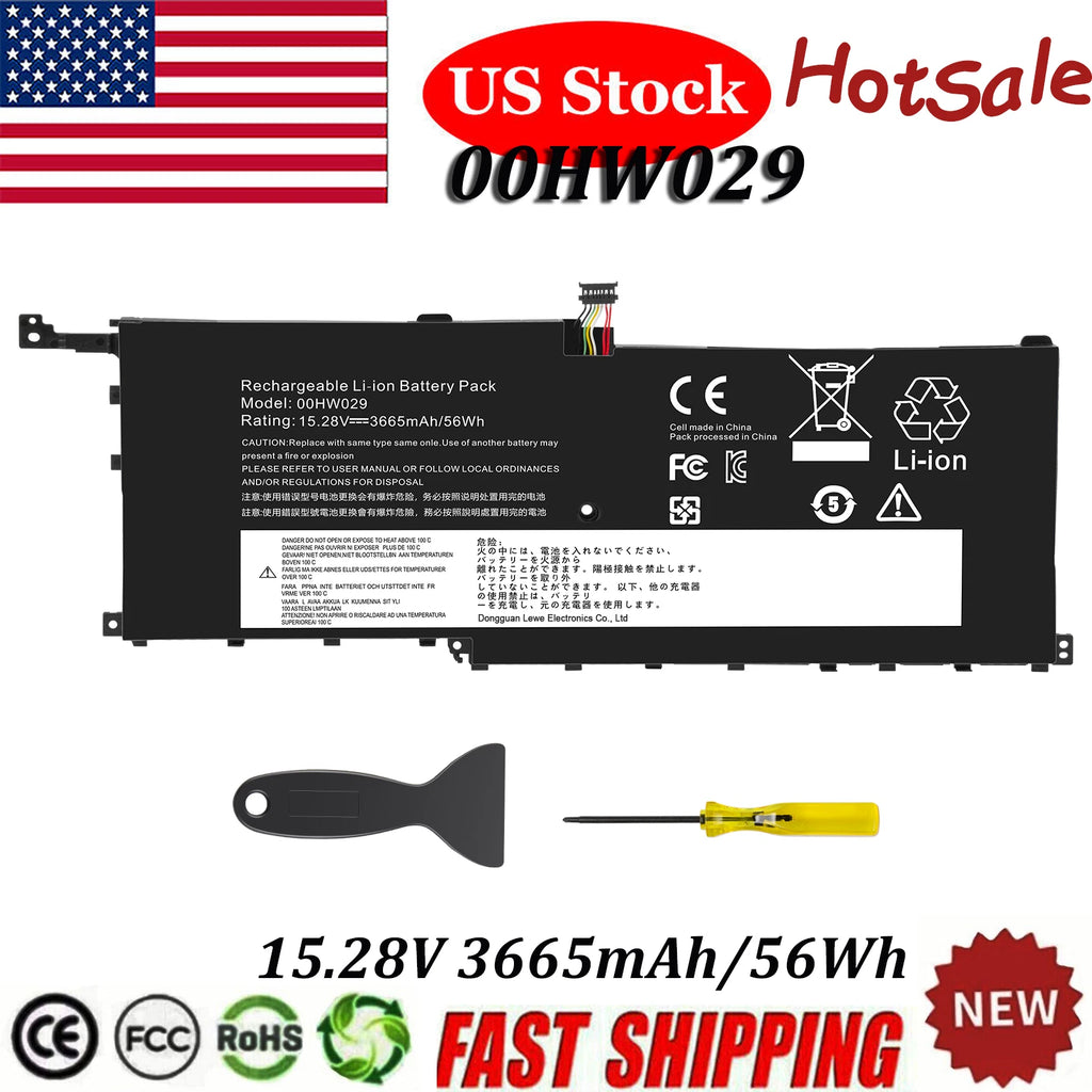 01AV458 00HW028 00HW029 Battery For Lenovo ThinkPad X1 Carbon 4th Gen Yoga 56Wh